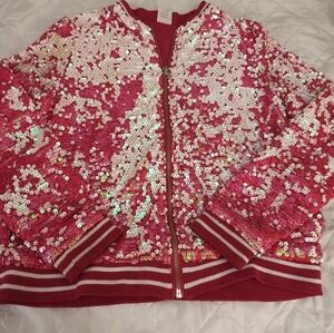 Wonder Nation Pink Sequin Kids Jacket